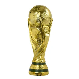 Export Hot Sale Resin Trophies Golden Trophy Souvenir Football Match Football Match Golden Ball Trophy Resin Crafts Collectibles