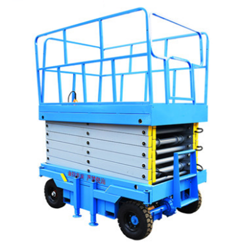 Прямая поставка с завода, гидравлический ножничный подъемник с грузоподъемностью 8 м, 14 м, 230 кг, самоходные ножничные подъемники с воздушной рабочей платформой