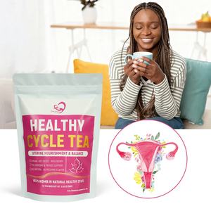 Té para el Ciclo Saludable de Chinaherbs, Marca Privada Personalizada, Fertilidad, Salud Uterina, Equilibrio Hormonal, Vegano, Sin OMG, Sin Gluten, 80g/bolsas - Product Image 1