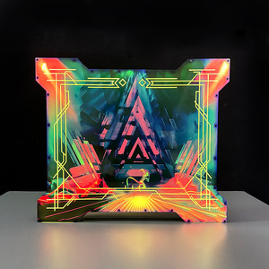 Panneau lumineux portable rectangulaire à LED néon avec affichage de texte Wifi, effet défilant « Joyeux Anniversaire », pour bars, discothèques, KTV - Product Image 4