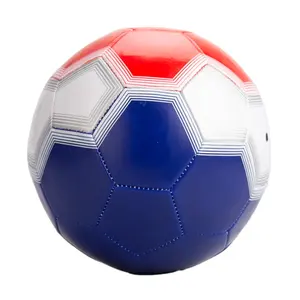 足球定制聚氯乙烯足球尺寸5足球法国红蓝足球