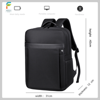 Tas ransel bisnis Notebook tahan lama, tas ransel Laptop Unisex kapasitas besar dengan Port Usb, tas Notebook bisnis