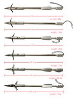 Fléchettes de pêche et fléchettes de lance-pierre en acier inoxydable de haute précision, accessoires professionnels de chasse et de tir en plein air - Argent