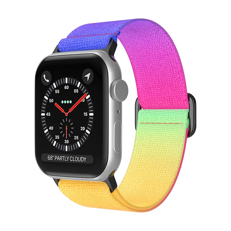 Bracelet de montre intelligente en tissu peint en Nylon pour Apple Watch, nouvel arrivage 2023