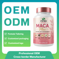 Capsules de mélange de racine de maca en marque blanche OEM ODM pour femmes, complément alimentaire naturel à base de plantes, favorise l'énergie et la silhouette saine