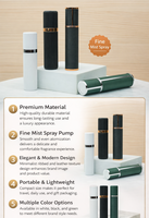 Atomiseur de parfum portable de luxe rechargeable, vaporisateur de poche à fine brume, flacon de voyage vide pour parfum, emballage personnalisé