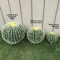 Ornement d'intérieur/extérieur Minmei Pavilion, cactus scandinave, en plastique, une seule pièce, plantes tropicales, arbustes, arbres, intérieur
