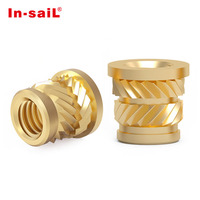 Inserts filetés en laiton à fusion à chaud, kit d'écrous à insertion thermique sur mesure, tailles M1.2 M2 M2.5 M3 M4 M5 M6 M8 M10 M12 6-32 8-32 1/4-20 pour écrous