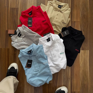 Produzione di <span class=keywords><strong>Polo</strong></span> da Uomo di Alta Qualità, <span class=keywords><strong>Magliette</strong></span> <span class=keywords><strong>Polo</strong></span> Formali Personalizzate, Casual, Tinta Unita, Vestibilità Regolare - Product Image 1