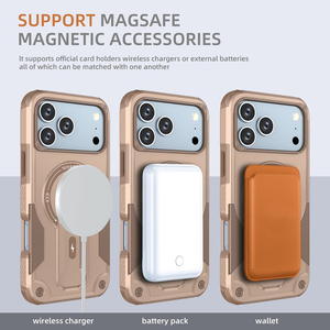 Nouvelle Arrivée Coque de Téléphone Antichoc Blindée pour Apple iPhone 17 Air 16 Pro Max 15 Plus Protection Intégrale Robuste Support Magnétique - Product Image 6