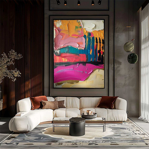 Quadro 3D Astratto Dipinto a Olio, Decorazione per la Casa, Grande Opera d'Arte su Tela, Dipinto Murale Fatto a Mano - Product Image 5