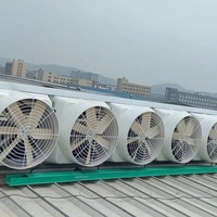 Ventilateur d'extraction à pression négative en PRV, résistant aux acides et aux alcalis, en fibre de verre, 380V/220V, avec roulement à billes, pour usage agricole et en serre