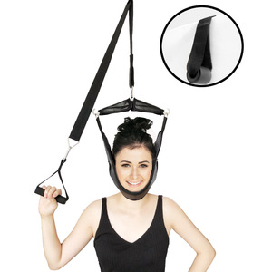 Cervical Traction Belt Neck Suspension Device Portable Home Use Manual Neck Massage Therapy Equipment Black And White - Product Image 1