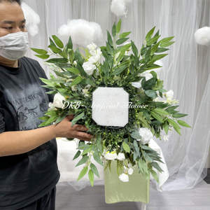 زهور بيضاء كبيرة بقطر 50 سم لتزيين حفلات الزفاف، باقة زهور لتزيين طاولات الزفاف، الأكثر مبيعًا لعام <span class=keywords><strong>2026</strong></span> - Product Image 6