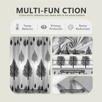 Rideaux floraux d'une élégance artisanale traditionnelle en polyester léger et lisse pour une raffinement intérieur moderne