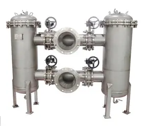Filtragem industrial avançada: Sistema do alojamento do filtro do saco-de aço inoxidável, opções do mícron