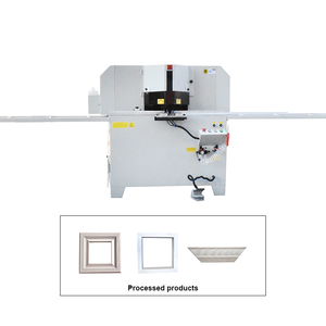 JD-SC305 Double Saw Blade 45 Degree Cutting Machine Performance Front Pressing Material Pneumatic Semi Automatic For Window Door - Product Image 5