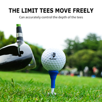 Tees de golf en plastique réglables, réutilisables, magnétiques, 54 mm, personnalisables en usine, vente en gros