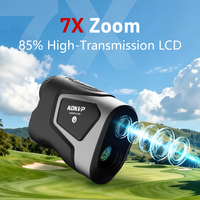 Télémètre laser 3 points, étanche IP66, avec fonction pente, rechargeable USB magnétique 800 mAh, vibration, extérieur, 7X Golf