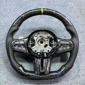 Volante Deportivo <span class=keywords><strong>Serie</strong></span> G con Calefacción, LED y Fibra de Carbono Forjada, para G20 330i X3 G01 540i G30 M550i X5 G05 G80 M3 G82 G42 Lci, Disponible en <span class=keywords><strong>Stock</strong></span> - Product Image 5