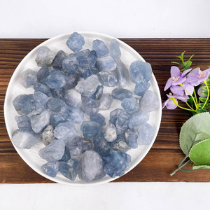 Venta al por mayor de <span class=keywords><strong>piedra</strong></span> curativa natural de alta calidad de cristal Celestine <span class=keywords><strong>piedra</strong></span> cruda para la decoración de Fengshui - Product Image 3