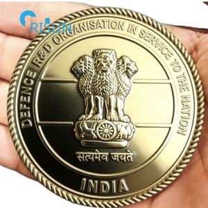 Souvenirs personnalisés Inde Drapeau indien Forces armées Pièces commémoratives métalliques Pièces <span class=keywords><strong>de</strong></span> défi personnalisées Inde - Product Image 5