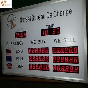Para Döviz Oranı Ekranı Led Banka Dijital Para İşareti Ekranı Banka Ekranı için Para Döviz Oranı İşareti - Product Image 5