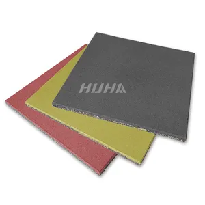 HUHA Factory Cheap Outdoor Rubber Flooring Mats Wholesale Rubber Floor Tile Safty Interlocking Outdoor Walkway Rubber Tile