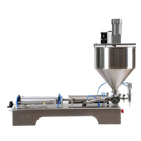 Machine de remplissage pneumatique avec agitateur pour miel, chocolat, sauce chili, pâte de crevettes, beurre de cacahuète, crème, mayonnaise