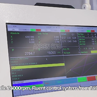 Machine de fraisage CNC verticale à 3 axes de haute précision V2151 avec PLC et moteur servo pour panneaux en PVC, acrylique, bois, composite et acier