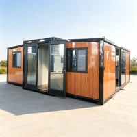 Maison conteneur modulaire extensible Shinestone à double aile, préfabriquée, portable, petite maison, spécifications personnalisées, assemblage rapide, pour habitation