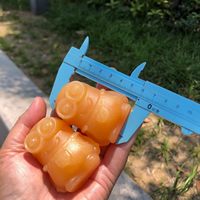 Prix d'usine – Magnifiques personnages de dessins animés gravés en cristal poli, Minions en calcite jaune pour cadeau