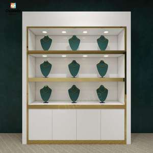 Diseño Personalizado de Joyería Completo con Iluminación LED y Muebles de Exhibición para Tiendas Minoristas de Lujo y Centros Comerciales - Product Image 2
