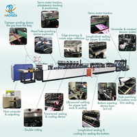 Ligne de production de sacs en plastique à 3 joints latéraux Bopp Pe pa Snack Slider Zipper Doypack Bag Making Machine