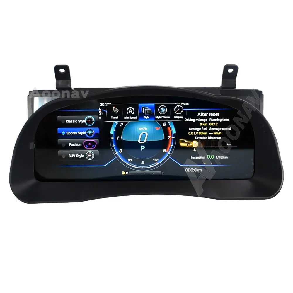 Car LCD Meter screen GPS navigation For Toyota Highlander 2015-2019 car radio multimedia player head unit instrument dashboard