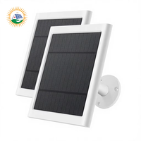 Caméra annulaire solaire XXR 5W 4V 20,5% d'efficacité compatible avec projecteur et caméra extérieure sur perche, câble USB-C de 3 m, Chine