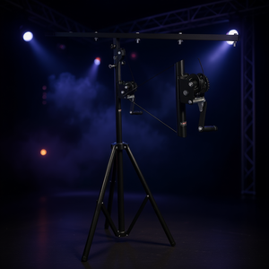 Soporte de luces DJ LS 110 con manivela, sistema de truss de iluminación de escenario de alta resistencia, altura ajustable con manivela y barra en T - Product Image 2