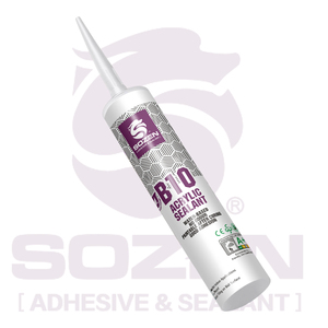 SOZEN-B10 Mastic silicone polymère acrylique, <span class=keywords><strong>colle</strong></span> acrylique latex à base d'eau, étanche pour la décoration, l'étanchéité et le remplissage - Product Image 2