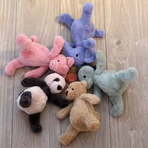 Soffice maiale carino Panda elefante orso dinosauro animali imbalsamati bambola per dormire per bambini cuscino peluche giocattoli animali per ragazzi ragazze - Product Image 3
