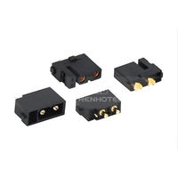 90° Vertikaler XT 4-Pin Stecker/Buchse Vergoldeter Messingkontakt IP40 Kabelverbinder für Roboterhund-Lithiumbatterie 500V DC 20A