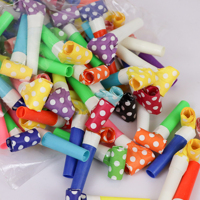 10 Pièces Sifflets et Klaxons de Fête, Sifflets Frangés Amusants, Sifflets Musicaux