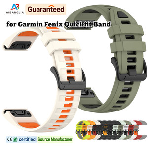 Montre intelligente 22mm 26mm à dégagement rapide 20mm Sport <span class=keywords><strong>Bracelet</strong></span> de montre QuickFit en silicone pour Garmin <span class=keywords><strong>Fenix</strong></span> 8 E 7 6 5 <span class=keywords><strong>Bracelet</strong></span> - Product Image 1