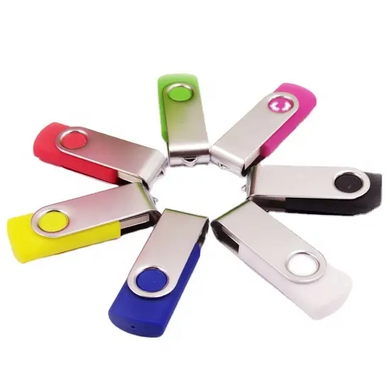 Chiavette girevoli di alta qualità Ab in metallo USB colorato chiavette USB a buon mercato all'ingrosso per regalo promozionale