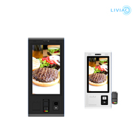 Machine de commande automatique à écran tactile à montage mural pour restaurant de fast-food OEM Kiosques de paiement en libre-service avec lumière