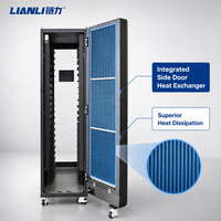 Armoire de serveur LIANLI 48U robuste à refroidissement hybride air-liquide pour centre de données, clusters de calcul GPU haute densité IA
