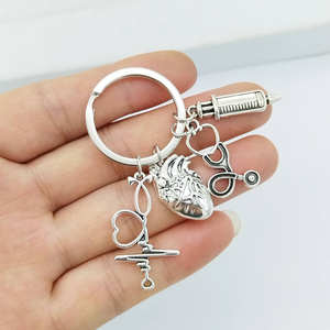 Heiß verkaufte Legierung schlüssel ketten für Spritzen, Stethoskope, Ärzte, Krankens ch western, Ärzte, medizinische Versorgung und Metalls chl üssel ringe - Product Image 3