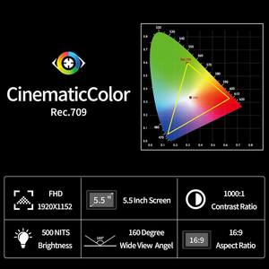 Moniteur de terrain pour appareil photo reflex numérique FEELWORLD S55 <span class=keywords><strong>V3</strong></span> 6 pouces, écran IPS FHD, entrée/sortie AV numérique 4K, sortie d'alimentation, batterie, étui de transport inclus - Product Image 4