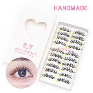 הסיטונאי הריסים הסיטונאי טבעי מלאכותיים מלאכותיים מלאכותיים, יד עשה taiwan ריסים מלאכותיים עבור כלי יופי איפור - Product Image 3