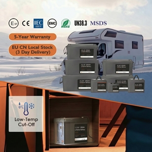 แบตเตอรี่ลิเธียม LiFePO4 12.8V/25.6V ความจุ 200AH/300AH พร้อมระบบจัดการแบตเตอรี่อัจฉริยะ (Smart BMS) รองรับการใช้งาน 8000 รอบ บลูทูธ -20C 60C สำหรับยานพาหนะและระบบกักเก็บพลังงานแสงอาทิตย์ - Product Image 2