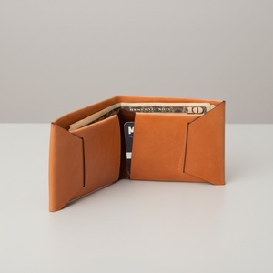 Portefeuille d'identité professionnel unisexe en cuir de vache véritable, fermeture ouverte, style vintage, doublure en nylon RFID, antivol, portable, pour cartes de crédit - Product Image 5